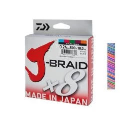 Daiwa J-Braid X8 Multi Color 500m
